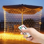 plasa luminoasa led - 190 leduri alb-calde - 3 x 2 m - 230v - cu telecomanda