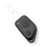 citroen / peugeot - carcasa cheie cu 2 butoane, lama 4 "piste"