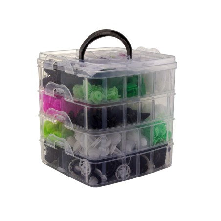set 470 buc cleme din plastic + 5 unelte carguard