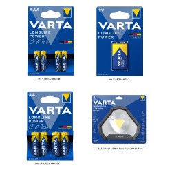 pachet promotional varta longlife, lanterna led de lucru