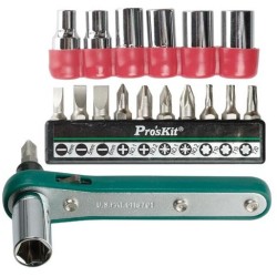 surubelnita cu clichet,17 piese,pro'skit