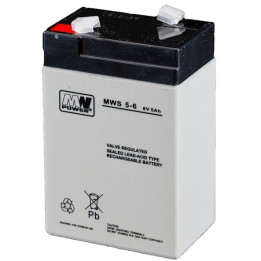 acumulator plumb acid mw power, mws 5-6, 6v 5ah, terminal f1