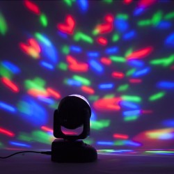 mini moving head efect astro rgb 20w cu telecomanda