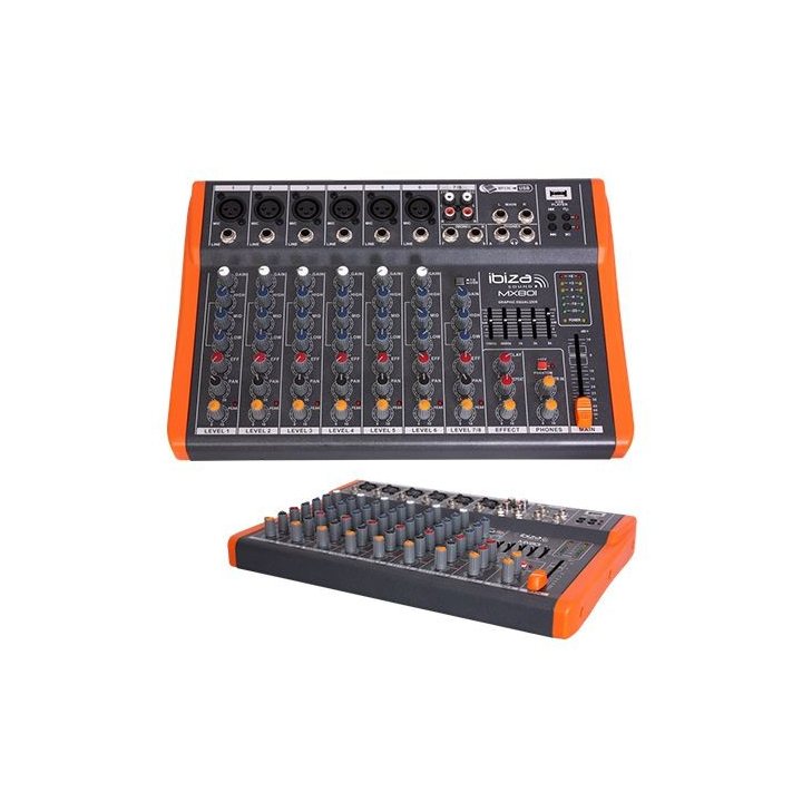mixer 8 canale cu egalizator, efecte si usb