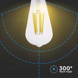 bec led st64 e27 4w cu filament 4000k model edison
