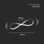 candelabru led 24w 3000k 52.5x18.5cm - negru candelabru led 24w 3000k 52.5x18.5cm - negru