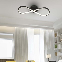 candelabru led 24w 3000k 52.5x18.5cm - negru