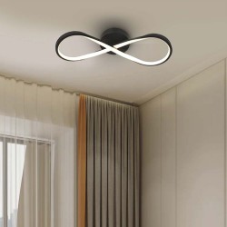 candelabru led 24w 3000k 52.5x18.5cm - negru