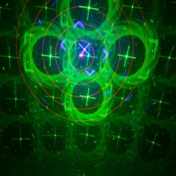 mini laser 160mw + efect led rgb 3w