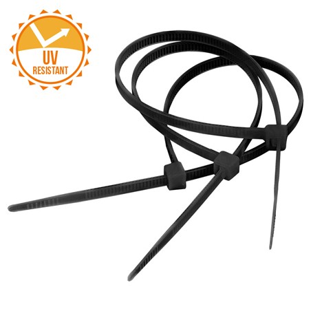 fasete rezistente uv 4.8x300mm negre set 100b