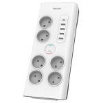 prelungitor surge protector 6 prize 2m 5 x usb philips prelungitor surge protector 6 prize 2m 5 x usb philips