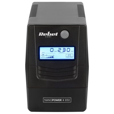 ups offline nanopower plus 650 (650va/360w) rebel
