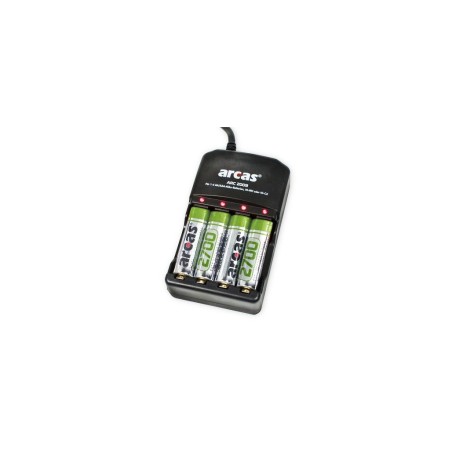 incarcator arcas include acumulatori 4 x aa r6 2700mah arc2009+