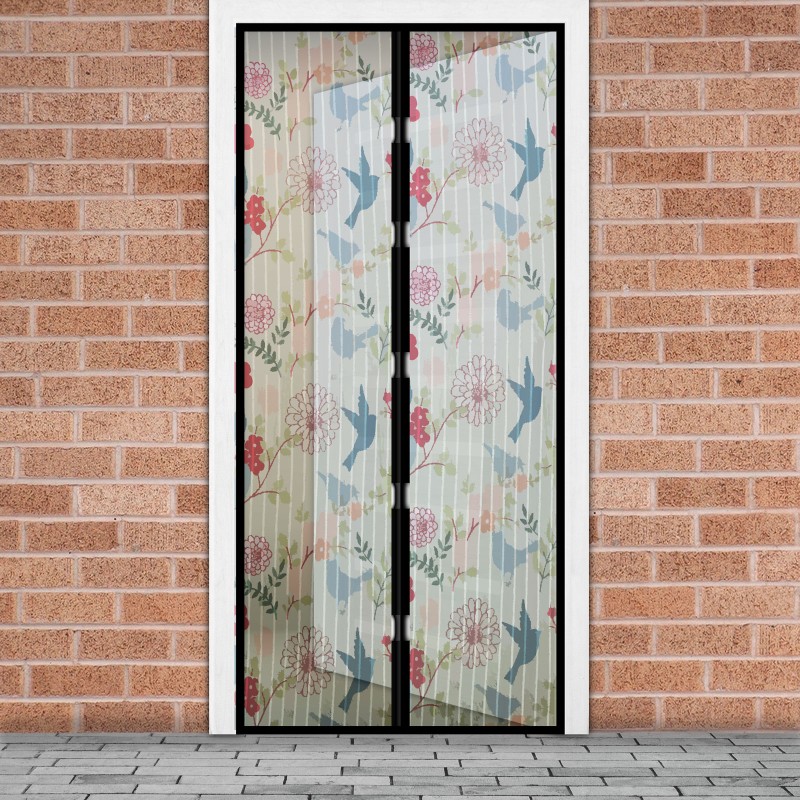 perdea anti-tantari pt. usi cu inchidere magnetica, 100 x 210 cm - model ,,pasari"