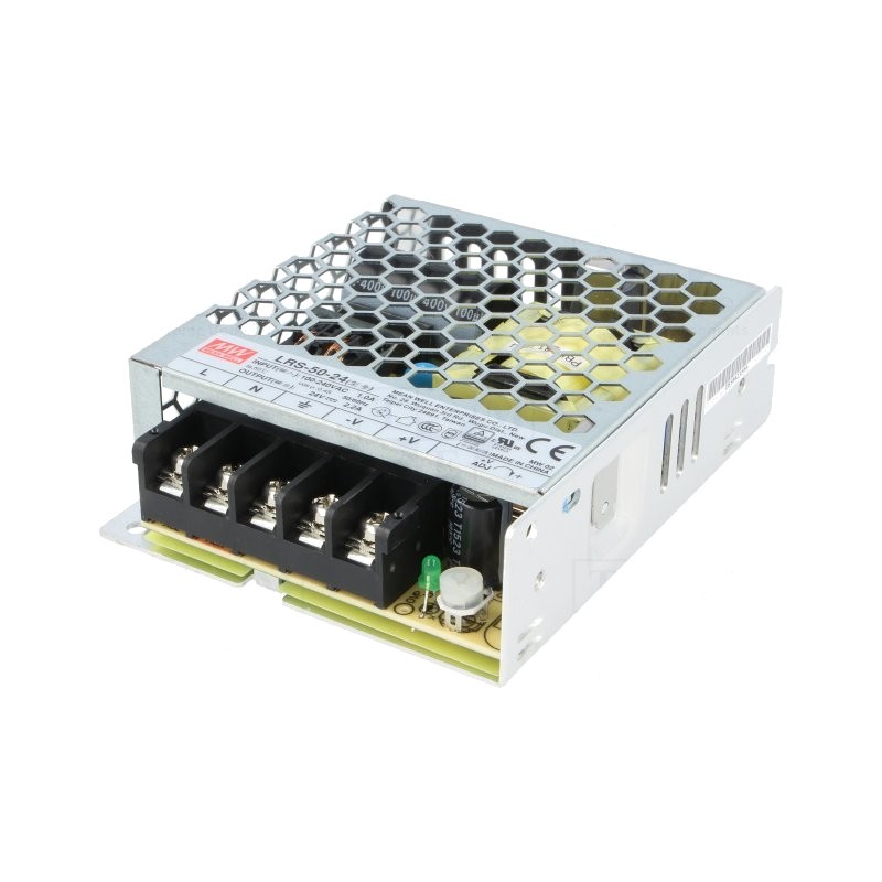 Surse  alimentare industriale, Alimentator: pulsatoriu modulară 52,8W 24VDC 99x82x30mm 2,2A -1, dioda.ro