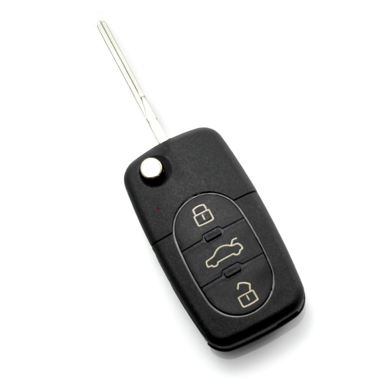audi - carcasa cheie tip briceag, cu 3 butoane - baterie 1616 - carguard audi - carcasa cheie tip briceag, cu 3 butoane - baterie 1616 - carguard