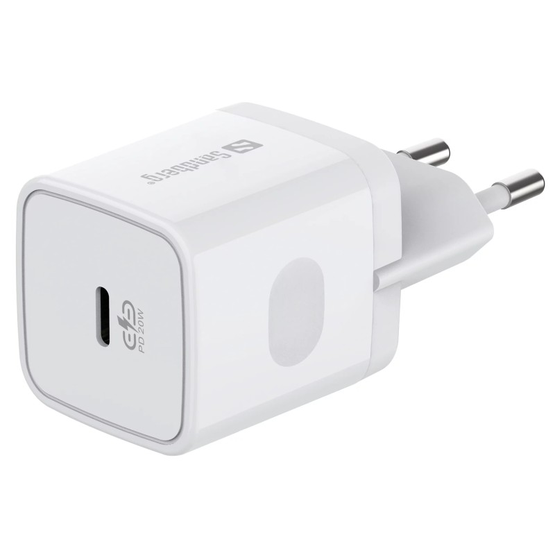 incarcator retea sandberg 441-42, 1x usb-c pd 20w, alb