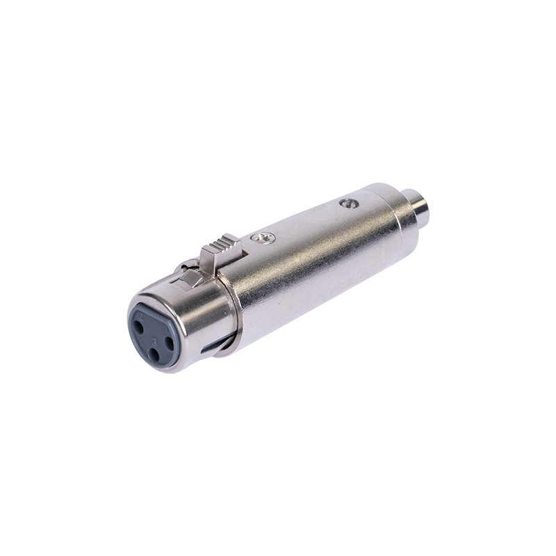 adaptor xlr mama - rca mama metal