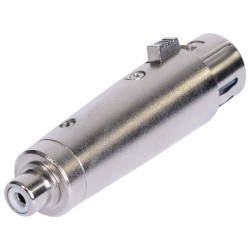 adaptor xlr mama - rca mama metal