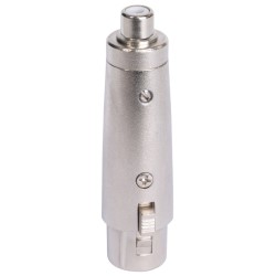 adaptor xlr mama - rca mama metal