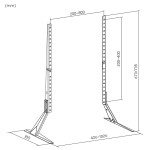 stand picioare tv 23-75 40kg kruger&matz