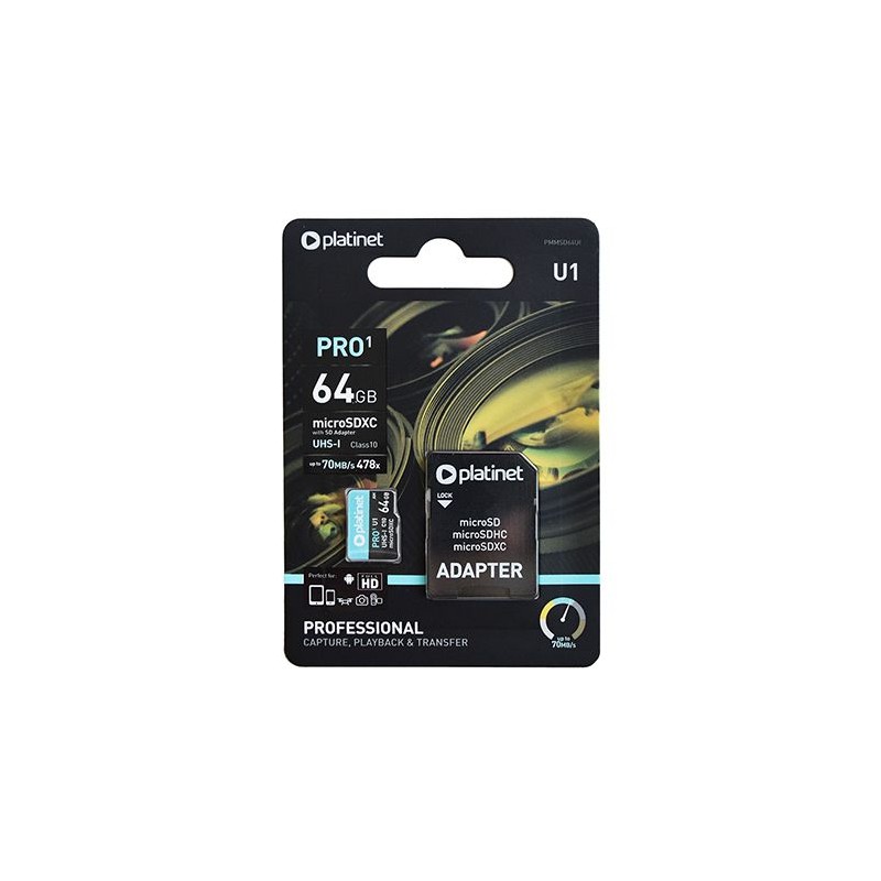 micro sd card 64gb cls 10 cu adaptor platinet micro sd card 64gb cls 10 cu adaptor platinet
