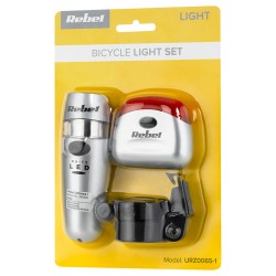set lumini fata spate bicicleta rebel