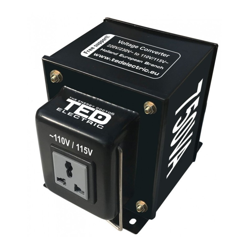 transformator de tensiune, convertor de la 220v la 110v si reversibil 750va 750w, ted electric ted003690 transformator de tensiune, convertor de la 220v la 110v si reversibil 750va 750w, ted electric ted003690