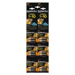 baterii alcaline aa lr6 1.5v duracell blister 20