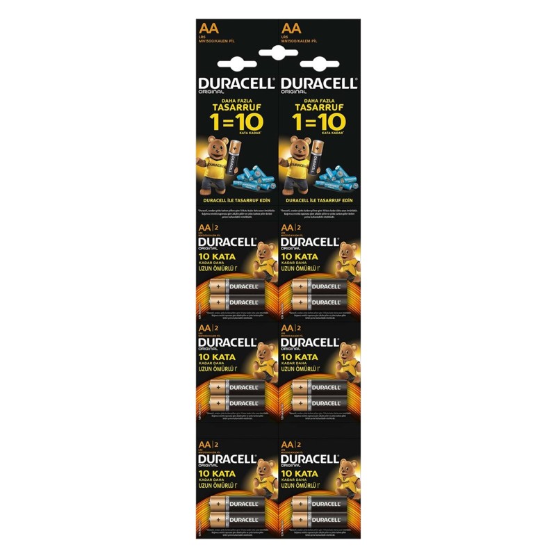 baterii alcaline aa lr6 1.5v duracell blister 20 baterii alcaline aa lr6 1.5v duracell blister 20