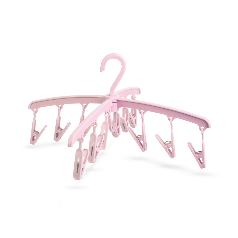 uscator de rufe cu 12 cleme - roz uscator de rufe cu 12 cleme - roz