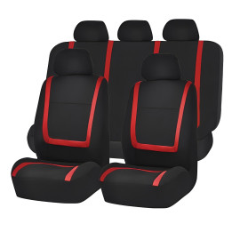 huse universale pentru scaune auto - rosii - carguard
