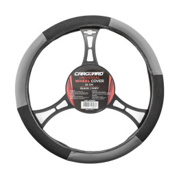 husa volan auto - negru / gri - carguard