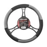 husa volan auto - negru / gri - carguard