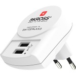 incarcator retea skross 1.302421, 2x usb-a 2.4a, alb