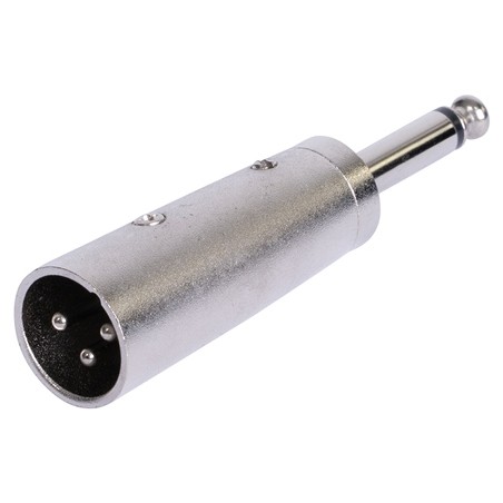 adaptor xlr tata - jack 6.35 tata mono metal