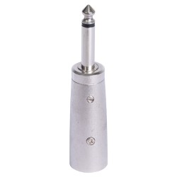 adaptor xlr tata - jack 6.35 tata mono metal