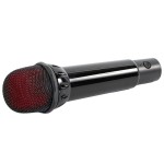 boxa karaoke cu 2 microfoane wireless bt/usb/msd/aux - negru