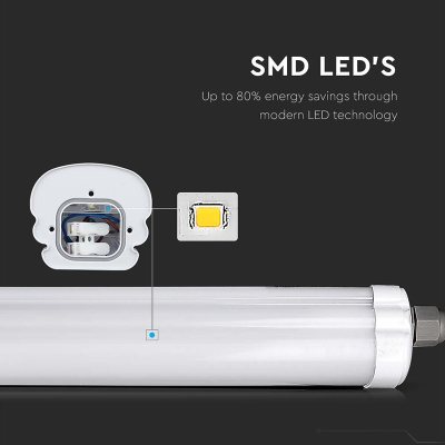 corp iluminat led 150cm 48w 4000k alb neutru ip65