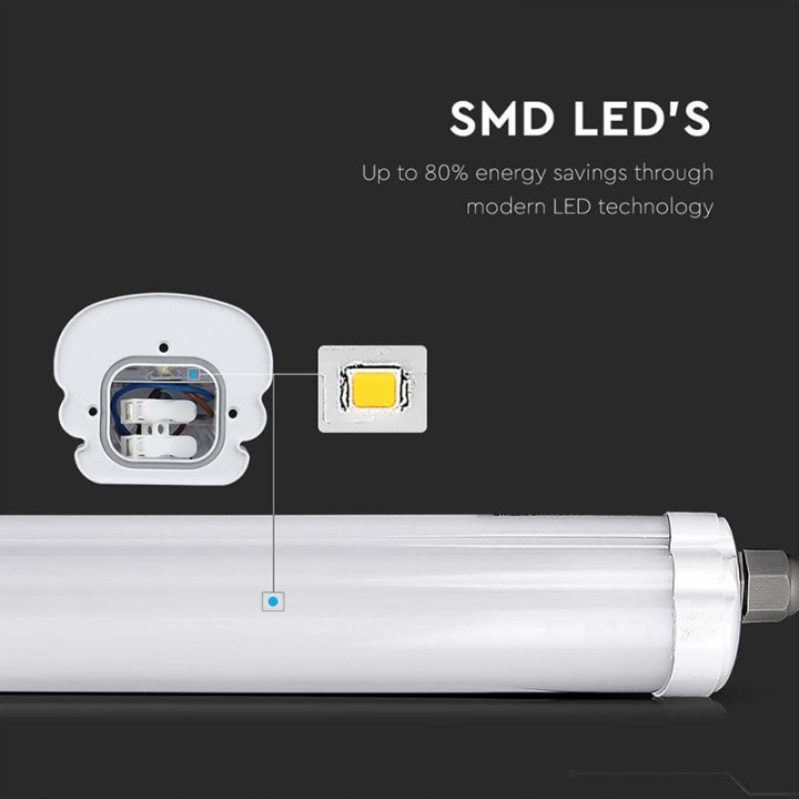 corp iluminat led 150cm 48w 4000k alb neutru ip65