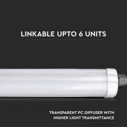corp iluminat led 150cm 48w 4000k alb neutru ip65