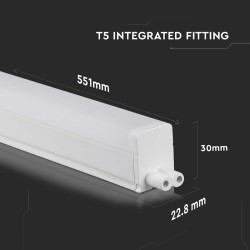 corp iluminat led t5 7w 60cm 4000k alb neutru cip samsung