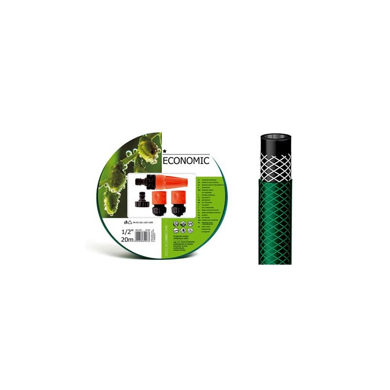 set furtun apa 1/2 inch 20m cu accesorii