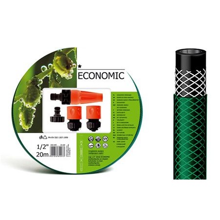 set furtun apa 1/2 inch 20m cu accesorii