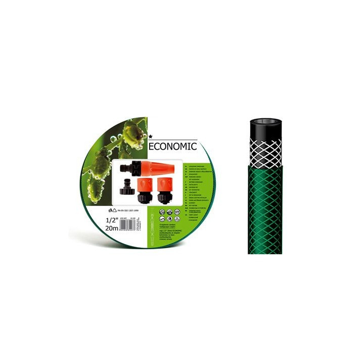 set furtun apa 1/2 inch 20m cu accesorii