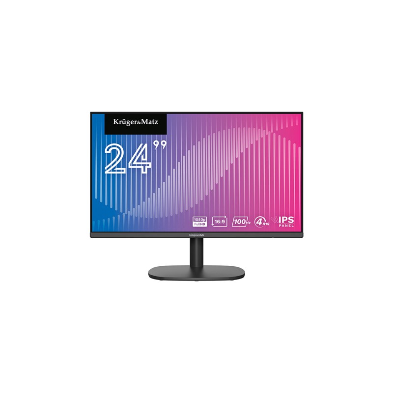 monitor ips e-led 100hz 4ms 24 inch kruger&matz