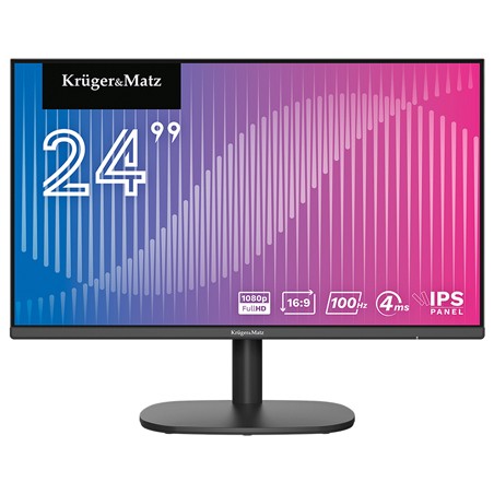 monitor ips e-led 100hz 4ms 24 inch kruger&matz