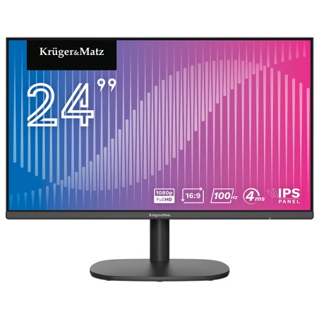 monitor ips e-led 100hz 4ms 24 inch kruger&matz