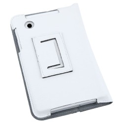 husa alba piele naturala samsung galaxy tab p3100
