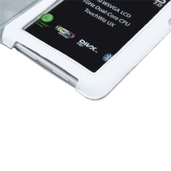 husa alba piele naturala samsung galaxy tab p3100